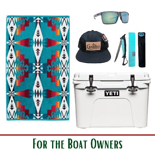 Gift ideas for boat owners.